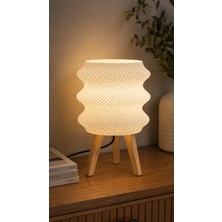 Modern Abajur - Dekoratif Masa Lambası | E27 Uyumlu | 9W LED Ampul Hediyeli