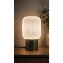 Alora Modern Abajur Dekoratif Masa Lambası | E27 Uyumlu | 9W LED Ampul Hediyeli