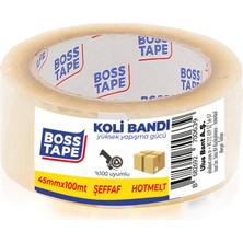 Kut Fly Boss Tape Hotmelt Koli Bandı 100 mt En:4.5 cm 3 Adet
