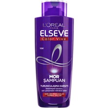 L'oréal Paris Elseve Mor Şampuan 200 ml Turunculaşma Karşıtı Belirginleştirici Etki Alkol İçermez