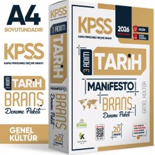 İnformal Yayınları 2026 KPSS Genel Kültür 3 Adım Tarih Manifesto Dijital Çözümlü 20'li Branş Denemesi