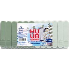 Huub Çamaşır Mandalı Yaysız 12'li