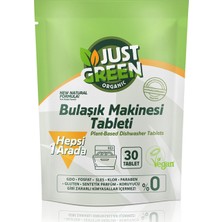 Just Green Organic Bulaşık Makinesi Tableti 30'lu 480 G 2 Adet