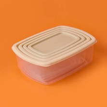 Matmel 4'lü Plastik Saklama Kabı - Asorti