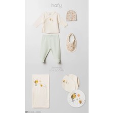 Hafy Baby 10 Parça Arı Nakışlı Yenidoğan Kız Bebek Hastane Çıkışı Seti