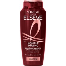 3 Adet Elseve Komple Direnç Dökülme Karşıtı Bakım Şampuanı 400 ml