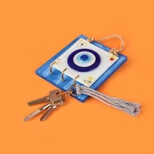 Matmel Deco Nazar Anahtar Askısı - Mavi - 15 cm