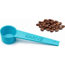 MurayTekno Kko-Khv-01-T-Tur-Kahve Yazılı Kahve Ölçü Kaşığı | Espresso & Filtre Kahve | Set-Renk Seçenekli-Turkuaz(1 Adet)