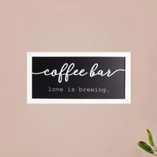 Matmel Deco Coffee Duvar Panosu - Siyah - 40X20 cm