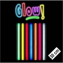 Nemere Karanlıkta Parlayan Fosforlu Glow Stick Kalın Çubuk 30 cm 1 Adet