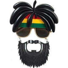 Nemere Rasta Peruklu Rasta Sakallı Bob Marley Bıyıklı Parti Gözlüğü 27X18 cm