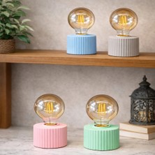 Nemere Ampul Tasarımlı Retro Masa Lambası