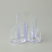 Matmel Living 3 Gözlü Pratik Makyaj Organizeri - Şeffaf - 15X15X13 cm