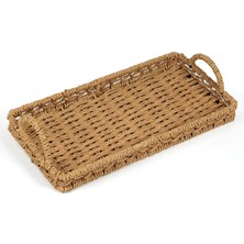 Matmel Deco Rustica Dekoratif Tepsi - Bej - 30 cm