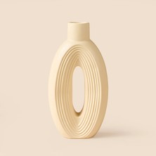 Matmel Deco Çizgili Iskandinav Dekor - Bej - 27 cm