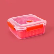 Matmel Life Keepn Fresh Süzgeçli Dikdörtgen Saklama Kabı - Asorti - 2350 ml