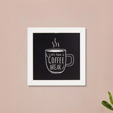 Matmel Deco Coffee Duvar Panosu - Siyah - 20X20 cm
