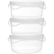 Matmel Time 3'lü Sarımsak Limon Saklama Kabı - Şeffaf - 100 ml