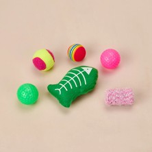Matmel 6'lı Kedi Oyuncağı - Renkli