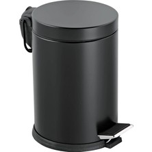 Matmel Bath Pedallı Çöp Kovası - Siyah - 5 Lt