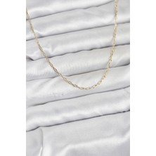 Nemere cm 14K Gold Renk Ataç Zincir Model 60 cm Kadın Kolye - TJ-BKO10934