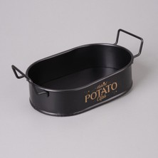 Evstyle Mini Oval Patates & Cips Sunumluk - 21X13 cm