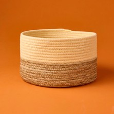 Matmel Living Sun Madness Büyük Dekoratif Sepet - Bej / Kahverengi - 22X12 cm