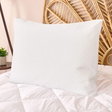 Matmel Soft Minik Kapitoneli Sıvı Geçirmez Yastık Alezi - Beyaz - 50X70 cm