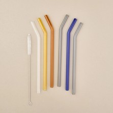 Matmel Straw Color 6'lı Cam Pipet Fırça Seti - Renkli