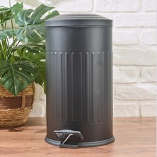 Matmel Living Vintage Çöp Kovası - Siyah - 16 Lt