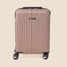 Matmel Vertical Line Kabin Boy Abs Valiz - Platin - 57X37X23 cm