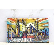 Nemere Ahşap Istanbul Temalı Magnet - Model 7