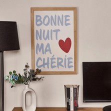 Matmel Deco Bold Hearts Duvar Panosu - Mavi - 40X60 cm