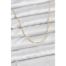 Nemere cm 14K Gold Renk Gemici Zincir Model 60 cm Kadın Kolye - TJ-BKO10936