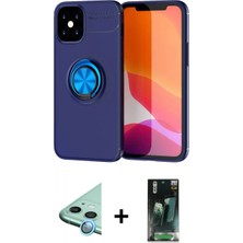 Marsilyan™- iPhone 12 Mini Kılıf Yankı Form Prime - Şeffaf 360 Full Body Arka Koruyucu + Raze Metal Kamera Lens - Mı
