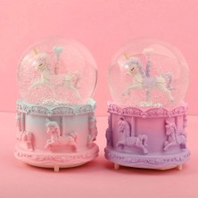 Nemere Orta Boy Müzikli Unicorn Kar Küresi
