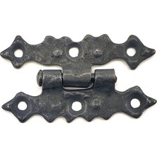 Nemere Antika Tarz Dekoratif Pirinç Yıldız Menteşe - 63X36 Mm, Oksit