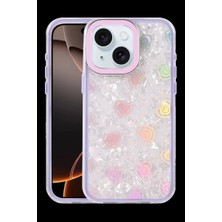Armüz Apple iPhone 14 Lumi Desenli Kapak - Mor