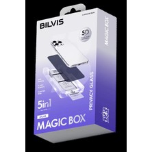Armüz Apple iPhone 17 Air Bilvis 5in1 5d Magic Hayalet Cam Ekran Koruyucu - Siyah