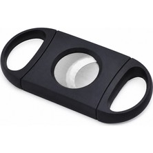 Cohiba Puro Makası Çift Giyotin Kesici – Paslanmaz Çelik Keskin Bıçaklı Puro Kesici – Ergonomik Kompakt Cigar Cutter Siyah Premium