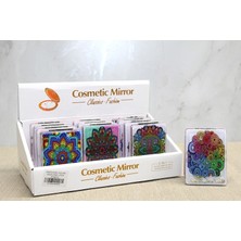 Nemere Mandala Desenli Hareketli Sulu El Aynası - Model 2