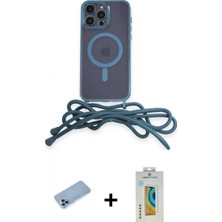 Marsilyan™- iPhone 12 Pro Max Kılıf Eksen Özel Seri - Siyah Polymer Nano Ekran Koruyucu + Shine Kamera Lens Koruma Cam - Mı