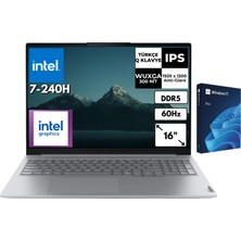 Lenovo Thinkbook 16 G8 Irl 21SH009GTXDB72 Core 7 240H Windows 11 Pro USB Oem Kutu Intel Graphics 16" Wuxga Notebook
