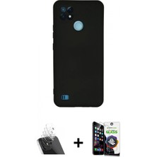 Pileli Store Pilelistore™ C21 Kılıf Ahenk Serisi - Şeffaf Temperli Cam Ekran Koruyucu + Kamera Lens Koruma Cam - Sf