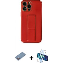 Pileli Store Pilelistore™ iPhone 13 Pro Kılıf Akış Doku - Siyah 3D Antistatik Seramik Nano Ekran Koruyucu + Shine Kamera Lens Koruma Cam - Pe