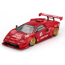 Marsilyan Mini Gt 1/64 Lamborghini Countach Lb-Works Red - Blister Paket