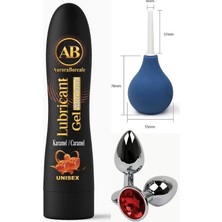 Auroraboreale Ab Set Muz Aromalı Yenilebilir Kayganlaştırıcı Jel 125 Ml+Anal Plug+Pompa SETQWX1XD2TÇ