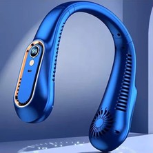Ensiga Boyun Tipi Taşınabilir Fan Şarjlı Boyun Vantilatörü Sessiz Çalışan 360° Hava Akışlı Serinletici