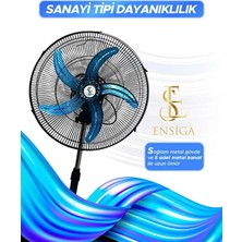 Ensiga Vantilatör Güçlü 18" Sanayi Tip 4 Salınım 80W Güçlü Performansı ve Dayanıklı Yapı Fan