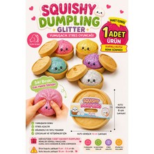 Ziventa 1 Adet Büyük Boy Glitter Simli Dumpling Slow Rising Stres Oyuncağı Squishy Yumuşacık Kawaii Sıkılabilir Oyuncak Blind Box Kapalı Kutu Çin Mantısı Mystery Sukuşi